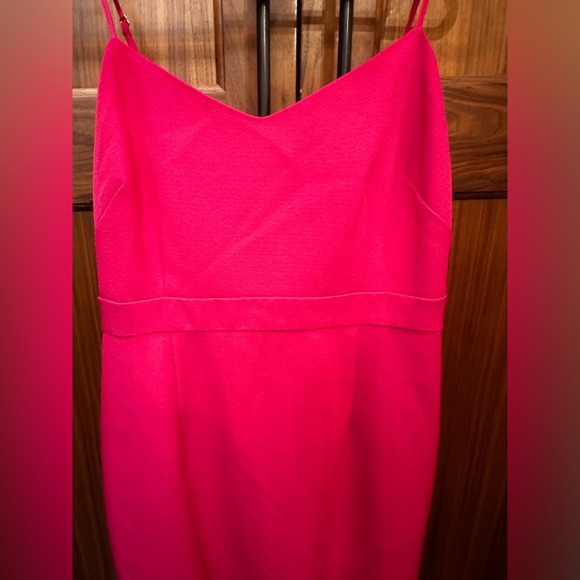 Pink formal dress.Angled bottom. Worn once for a wedding.Beautiful dress - Picture 2 of 3